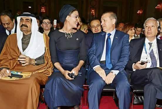 أردوغان - الشيخة موزا والدة أمير قطر أردوغان - الشيخة موزا والدة أمير قطر