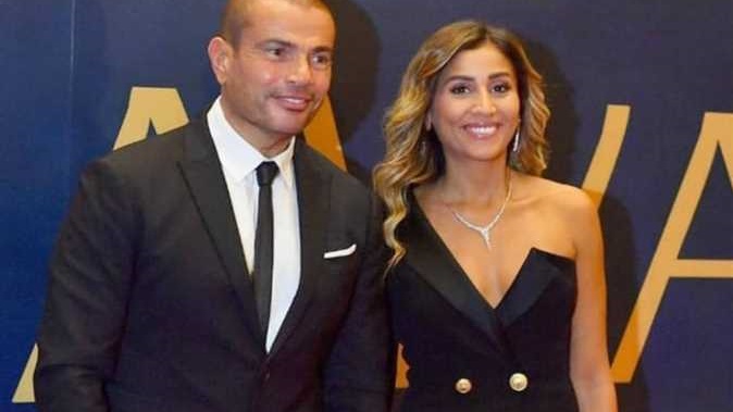  عمرو دياب ودينا الشربيني 