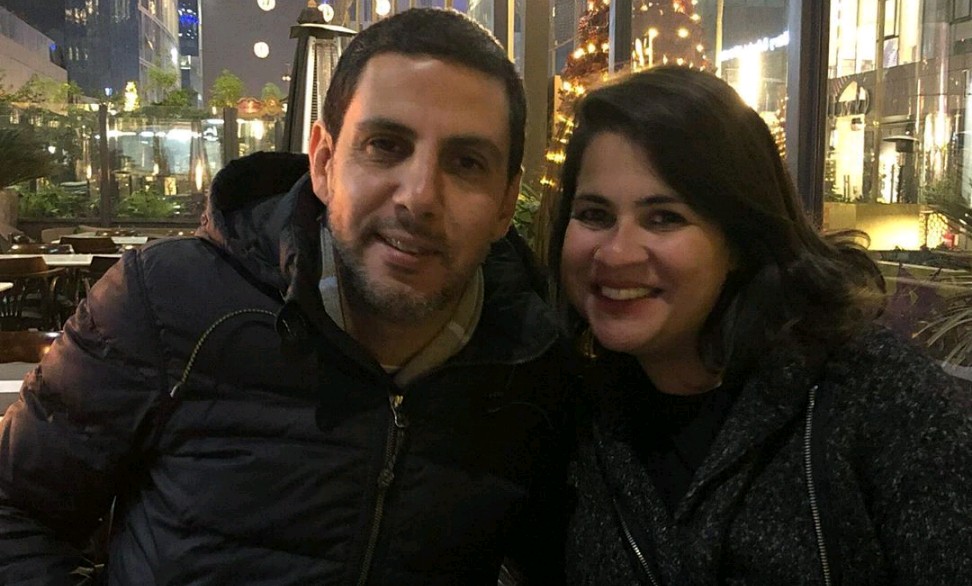 انجي وجدان  وزوجها أحمد الوتيدي