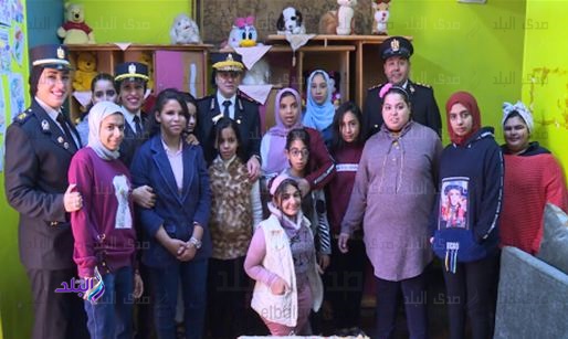 زيارة ضباط حقوق الانسان لدور الايتام
