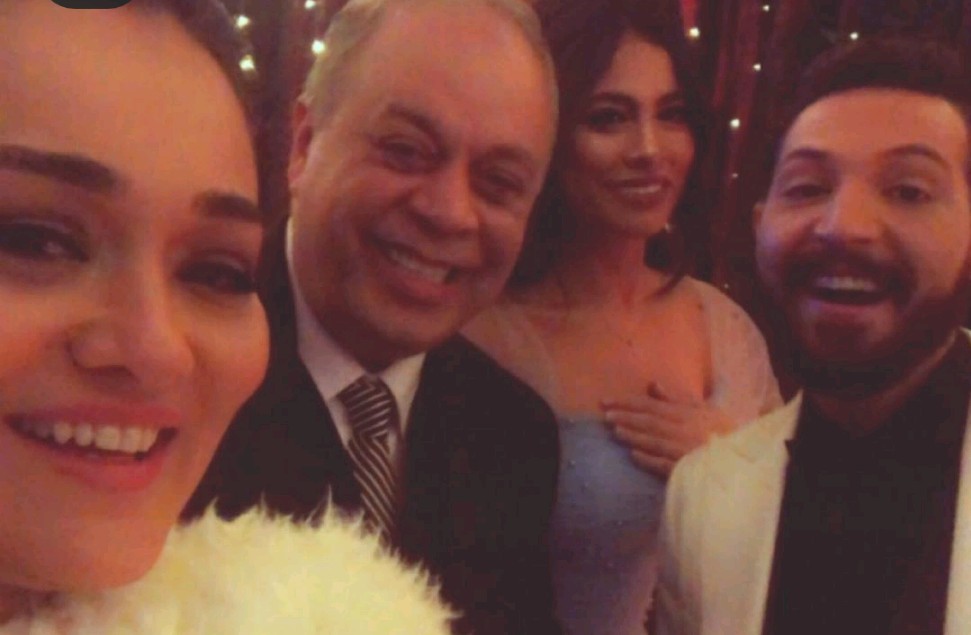 راندا البحيرى واشرف زكى وهاجر احمد