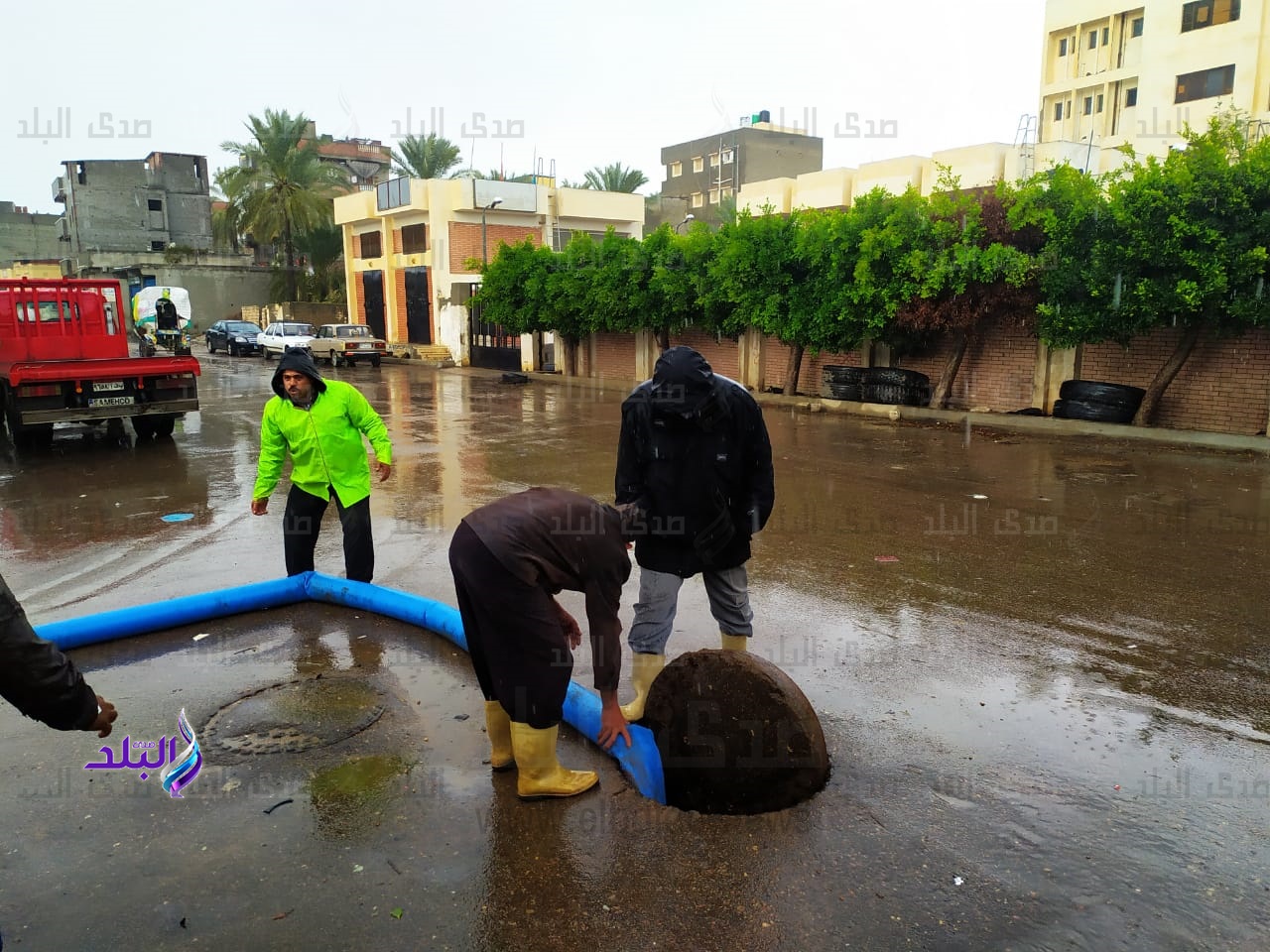 سقوط أمطار غزيرة برشيد