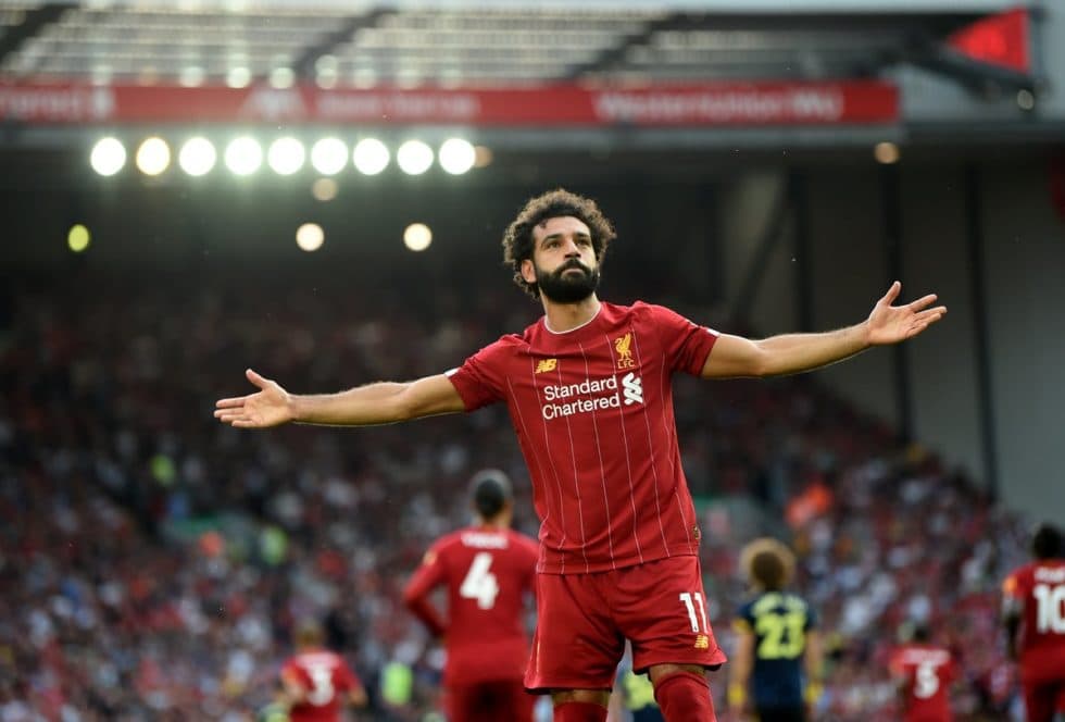 محمد صلاح لاعب نادي ليفربول