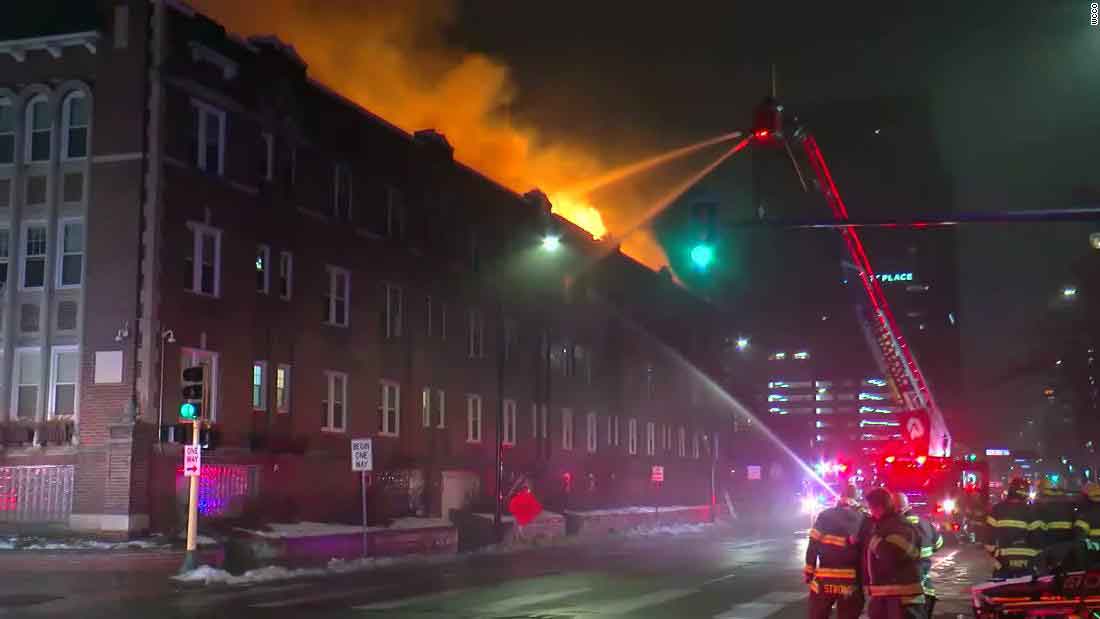 حريق في مأوى للفقراء