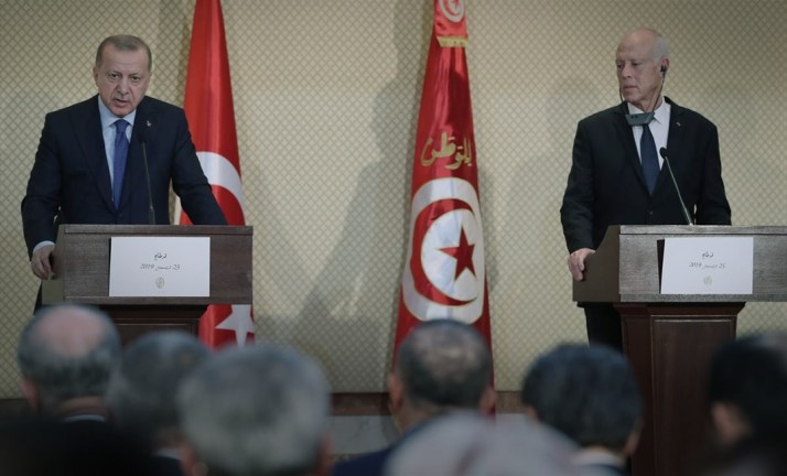 قيس سعيد ورجب طيب أردوغان قيس سعيد ورجب طيب أردوغان