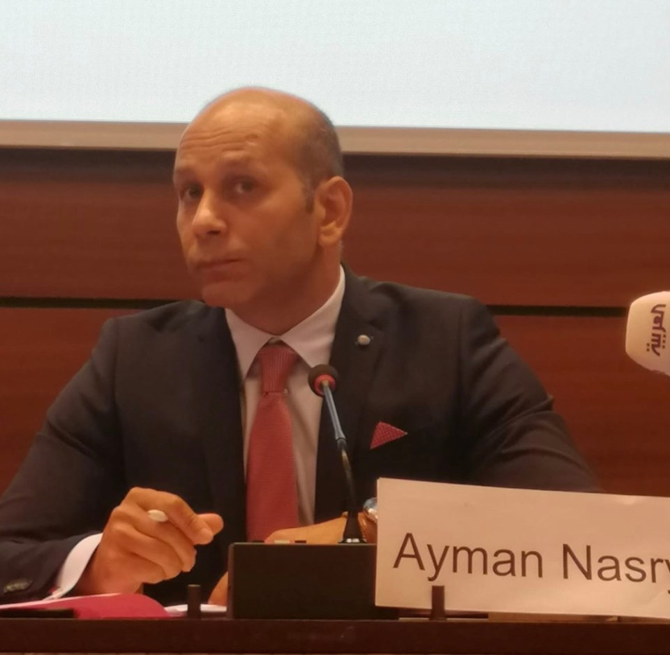 ايمن نصري رئيس المنتدى العربي الأوروبي للحوار 
