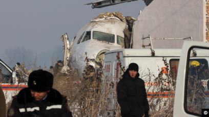 الطائرة الكازاخية المنكوبة