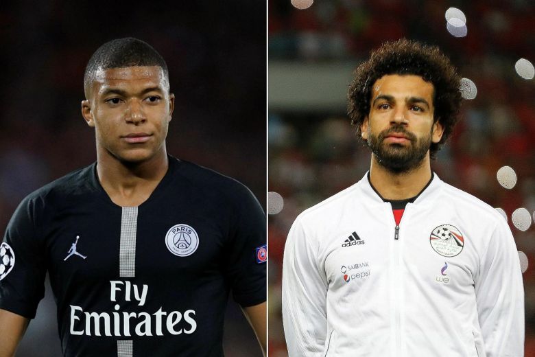 محمد صلاح وكيليان امبابي محمد صلاح وكيليان امبابي