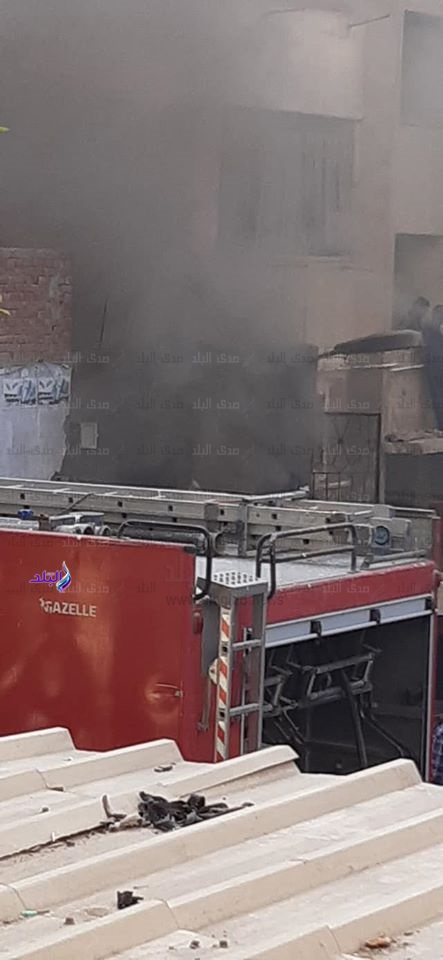 حريق باحد العقارات فى حلوان حريق باحد العقارات فى حلوان