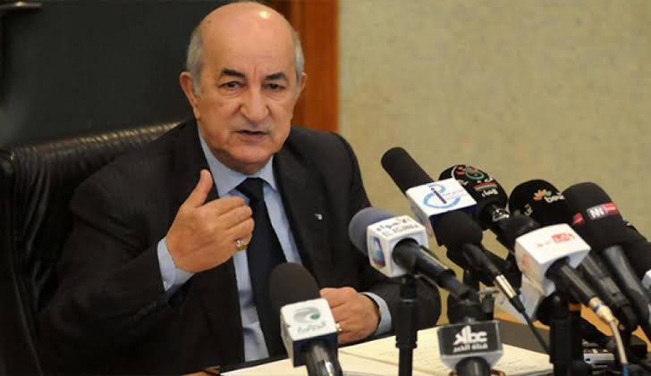 الرئيس الجزائري عبد المجيد تبون