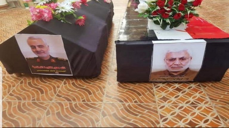 بدء مراسم تشييع جثمان قاسم سليماني في بغداد
