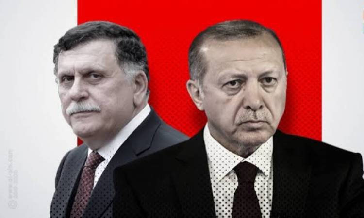 أردوغان وفايز السراج 