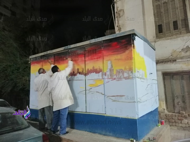تجميل الشوارع والميادين