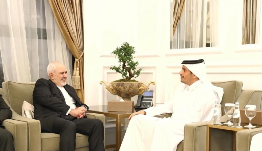 وزير الخارجية القطري ونظيره الإيراني وزير الخارجية القطري ونظيره الإيراني