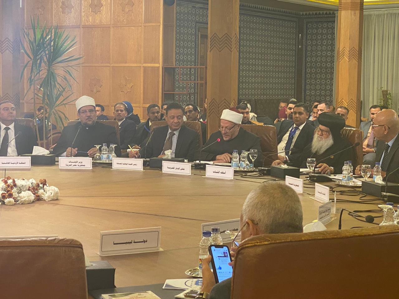 مفتي الجمهورية، خلا كلمته من مقر جامعة الدول العربية