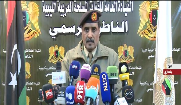اللواء أحمد المسماري، المتحدث باسم الجيش الوطني الليبي