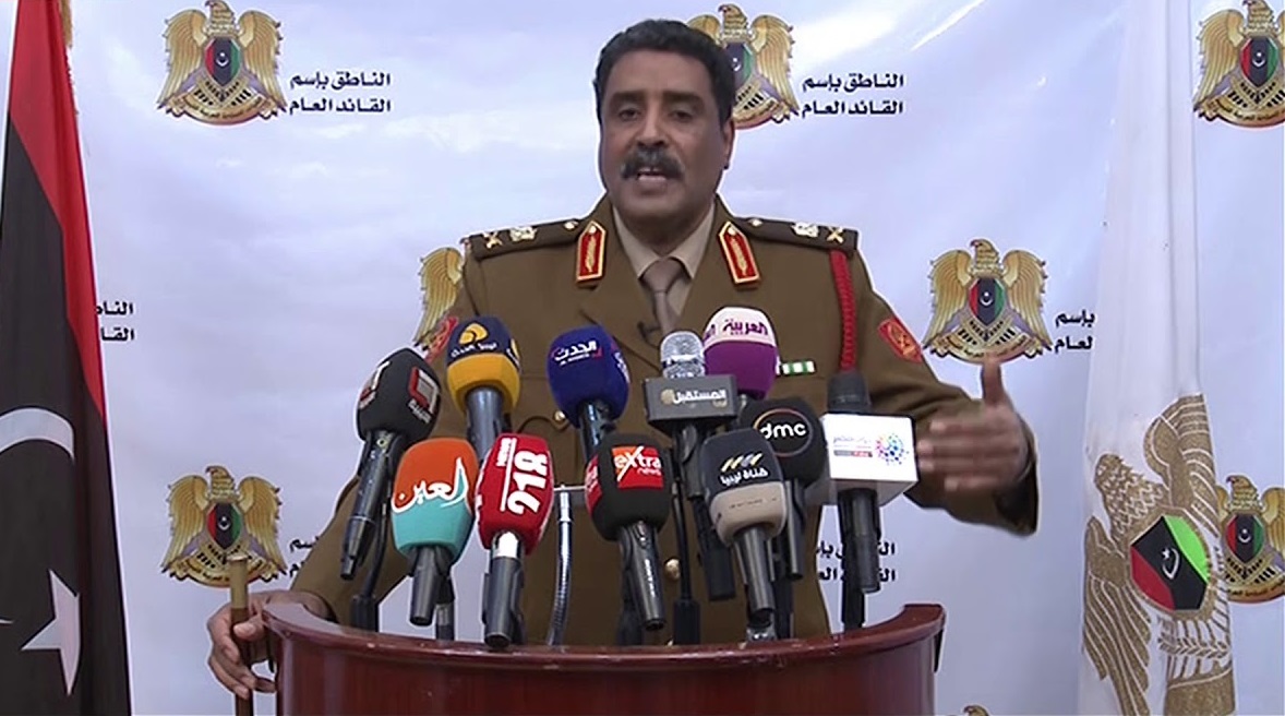 اللواء أحمد المسماري، المتحدث باسم الجيش الوطنى الليبى