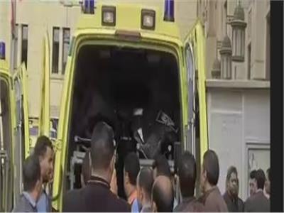 إصابة شحص بكسور فى حادث إنقلاب دراجه نارية