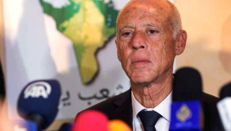 الرئيس التونسي قيس سعيد الرئيس التونسي قيس سعيد