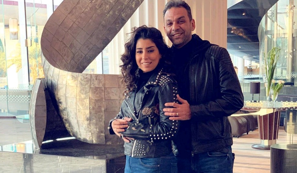 ايتن عامر وزوجها محمد عز العرب