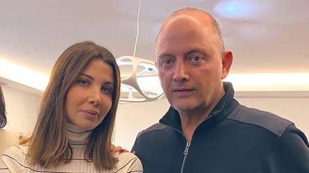 نانسى عجرم مع زوجها فادى الهاشم 