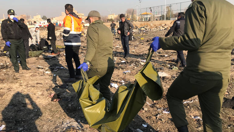 سقوط طائرة أوكرانية في إيران