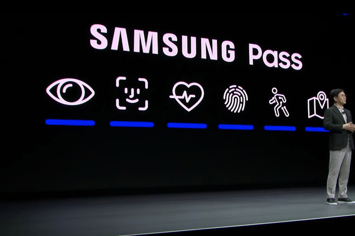 Samsung Face ID logo in CES 2020