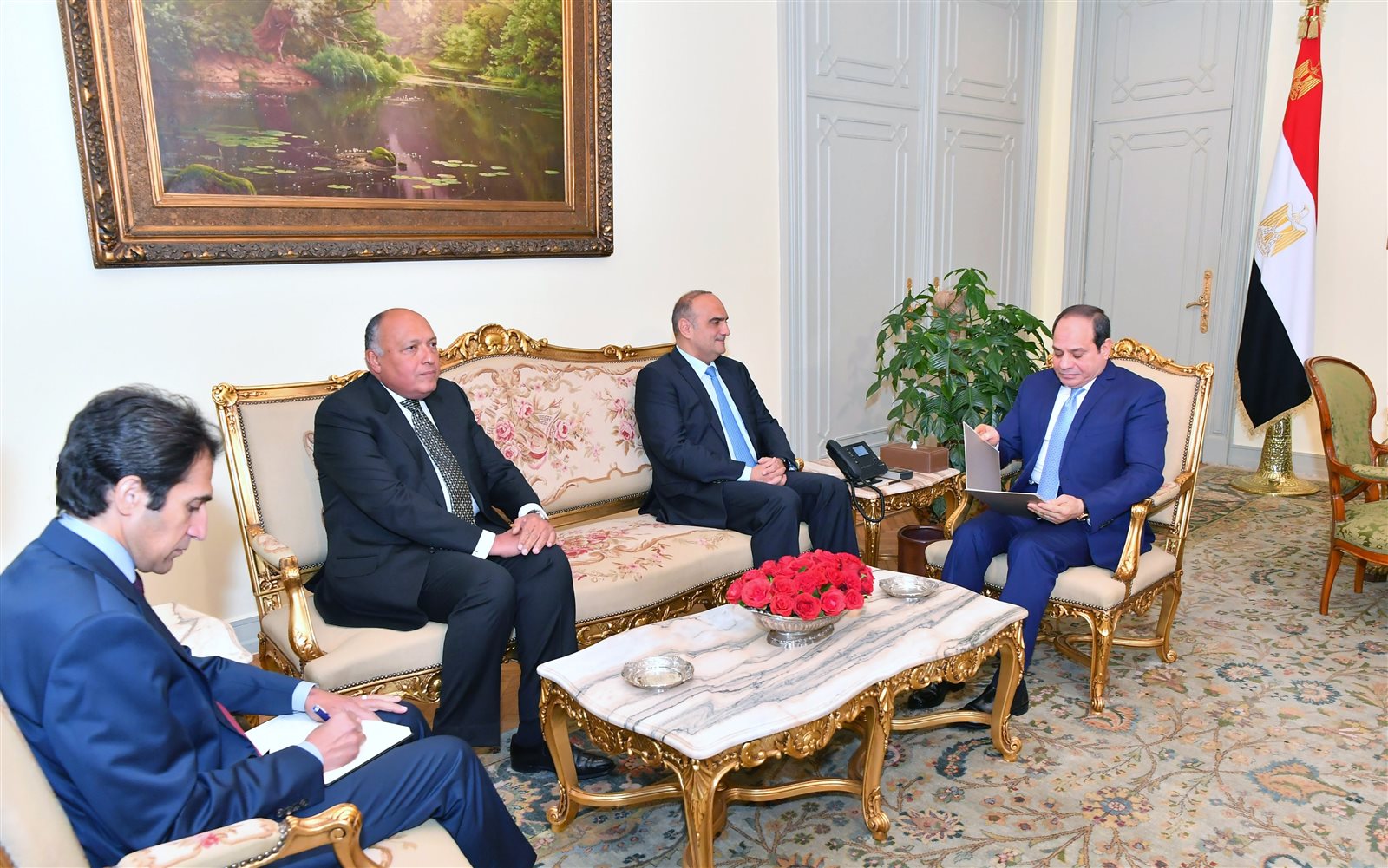 الرئيس السيسى ومستشار العاهل الأردني