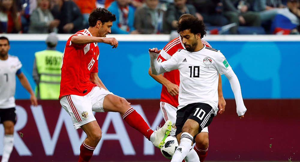 مباراة المنتخب المصري والمنتخب الروسي في كأس العالم 2018