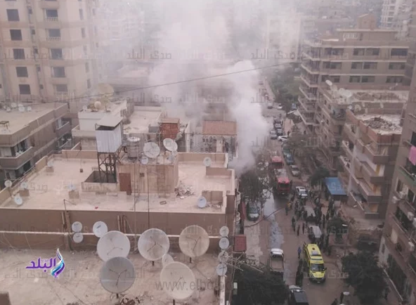 حريق فيلا ايهاب توفيق 