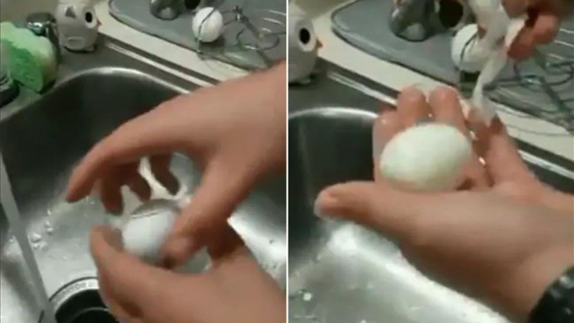 حيلة عجيبة لتقشير البيض فى ثواني 
