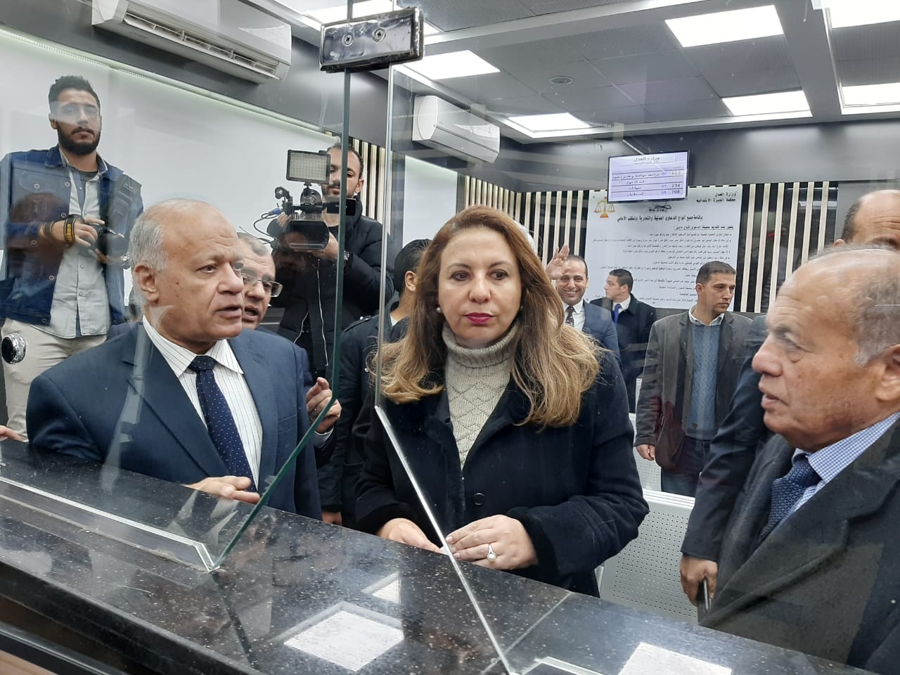 افتتاح أعمال ميكنة محكمة الجيزة الابتدائية