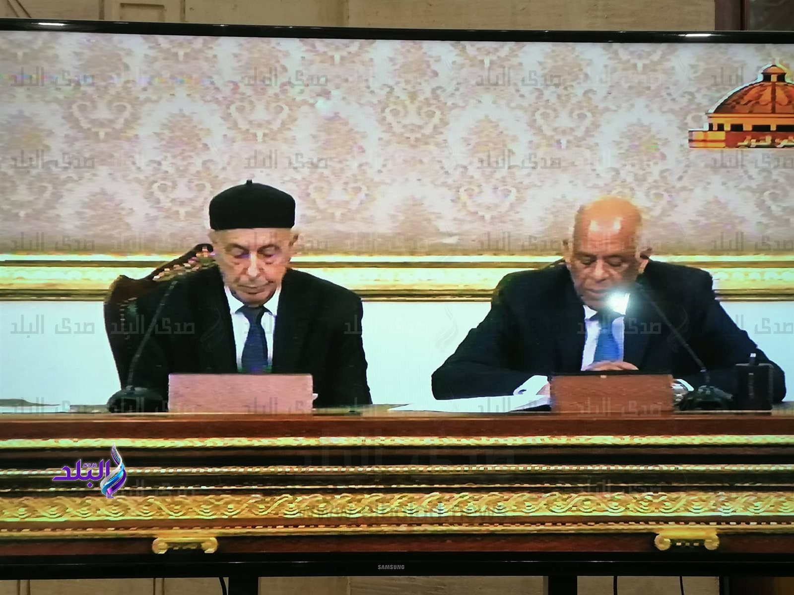 عبد العال ورئيس النواب الليبى عبد العال ورئيس النواب الليبى