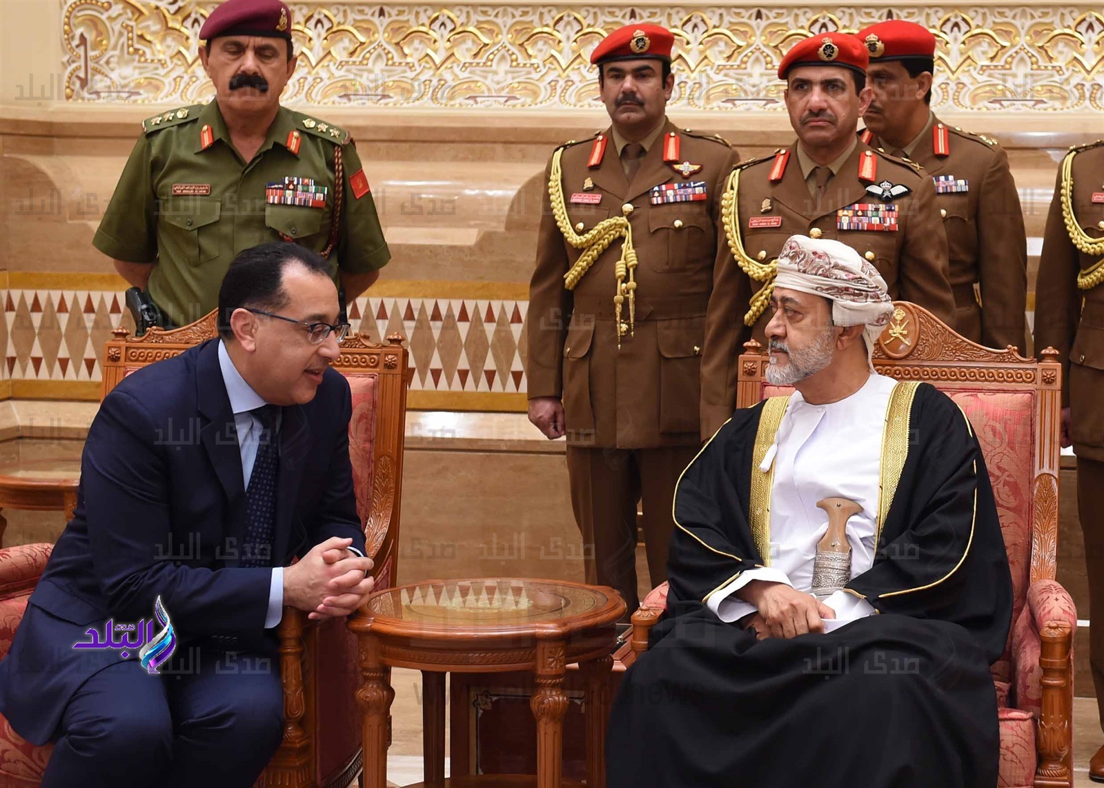 عزاء مدبولي في وفاة السلطان قابوس