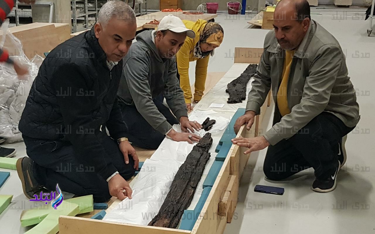 نقل اخشاب مركب خوفو الثانية نقل اخشاب مركب خوفو الثانية
