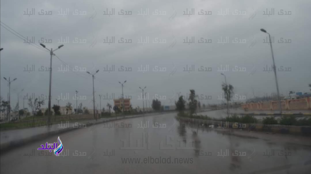 أمطار غزيرة على قرى ومدن كفر الشيخ