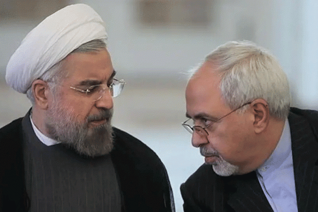 حسن روحاني ومحمد جواد ظريف
