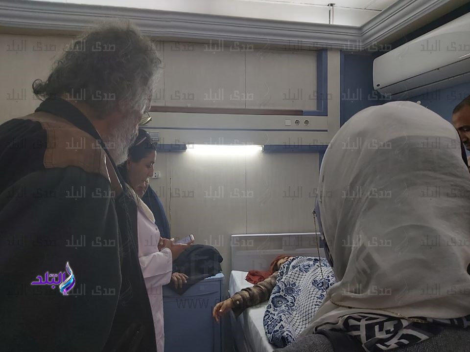 المصابين فى حادث الكريمات