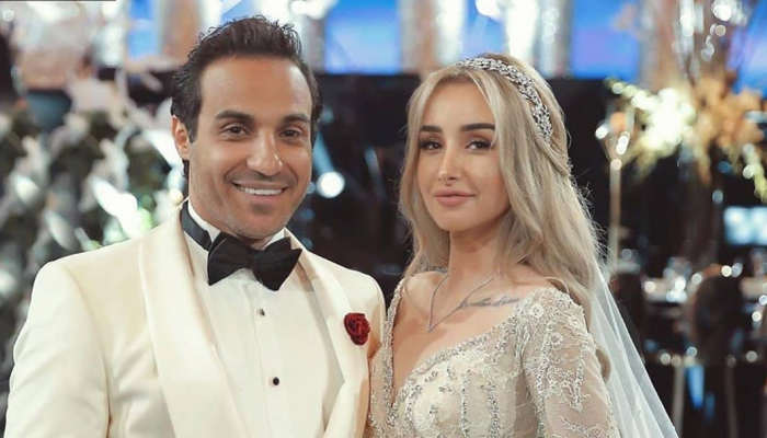 هنا الزاهد وزوجها احمد فهمى 