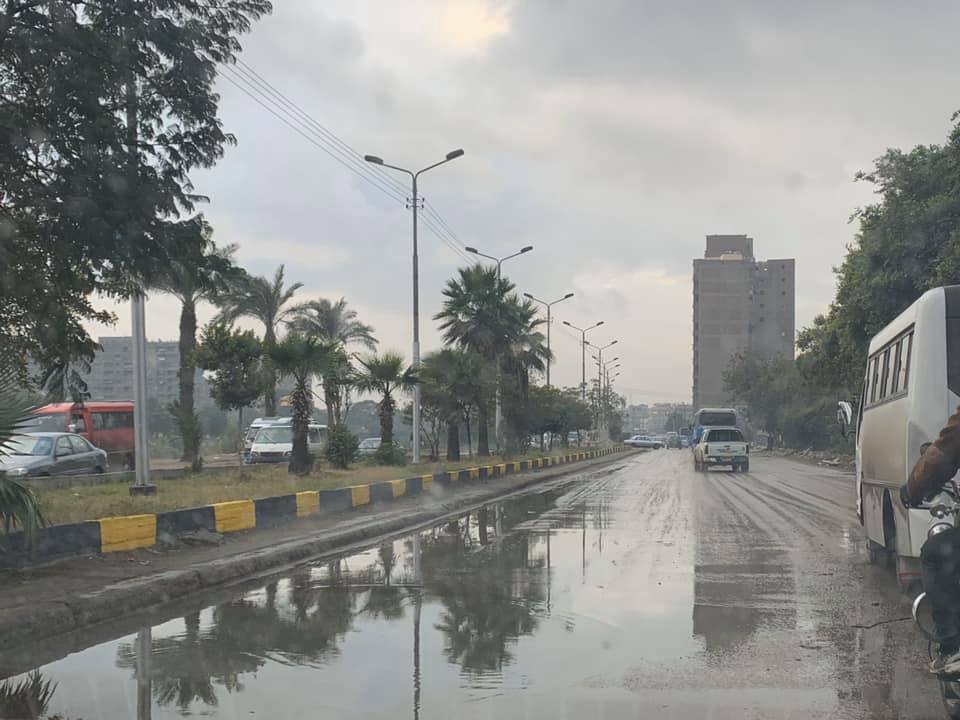 سقوط أمطار على مدن القليوبية