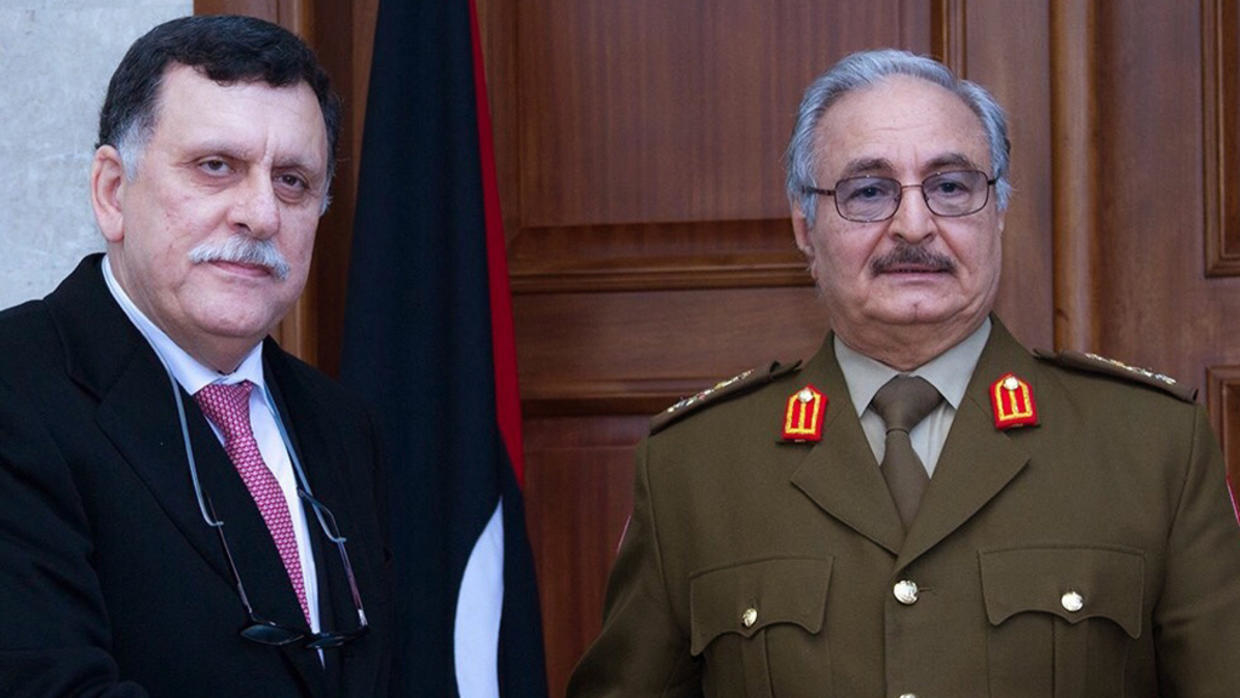 قائد الجيش الليبي ورئيس حكومة الوفاق