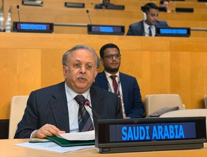 الممثل الدائم للسعودية بالأمم المتحدة عبد الله المعلمي