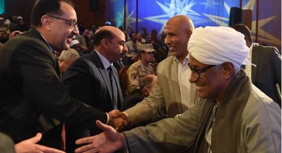 مدبولي خلال احتفالية صرف تعويضات أهالي النوبة