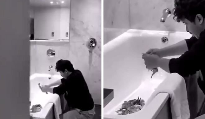 نتف حمام في فندق