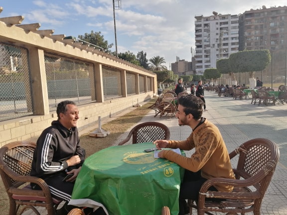 محرر صدى البلد مع محرر نادي مصر