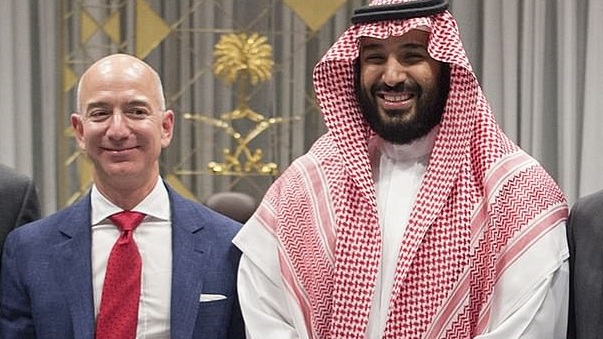 ولي العهد السعودي وجيف بيزوس