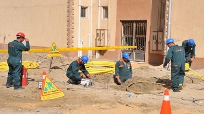شبكة توزيع الغاز الطبيعي