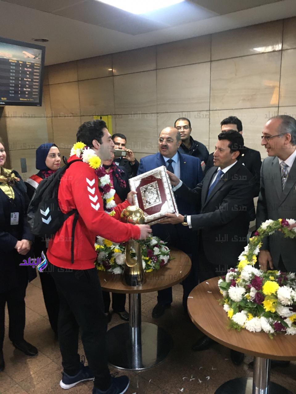 وزير الشباب يستقبل منتخب اليد 