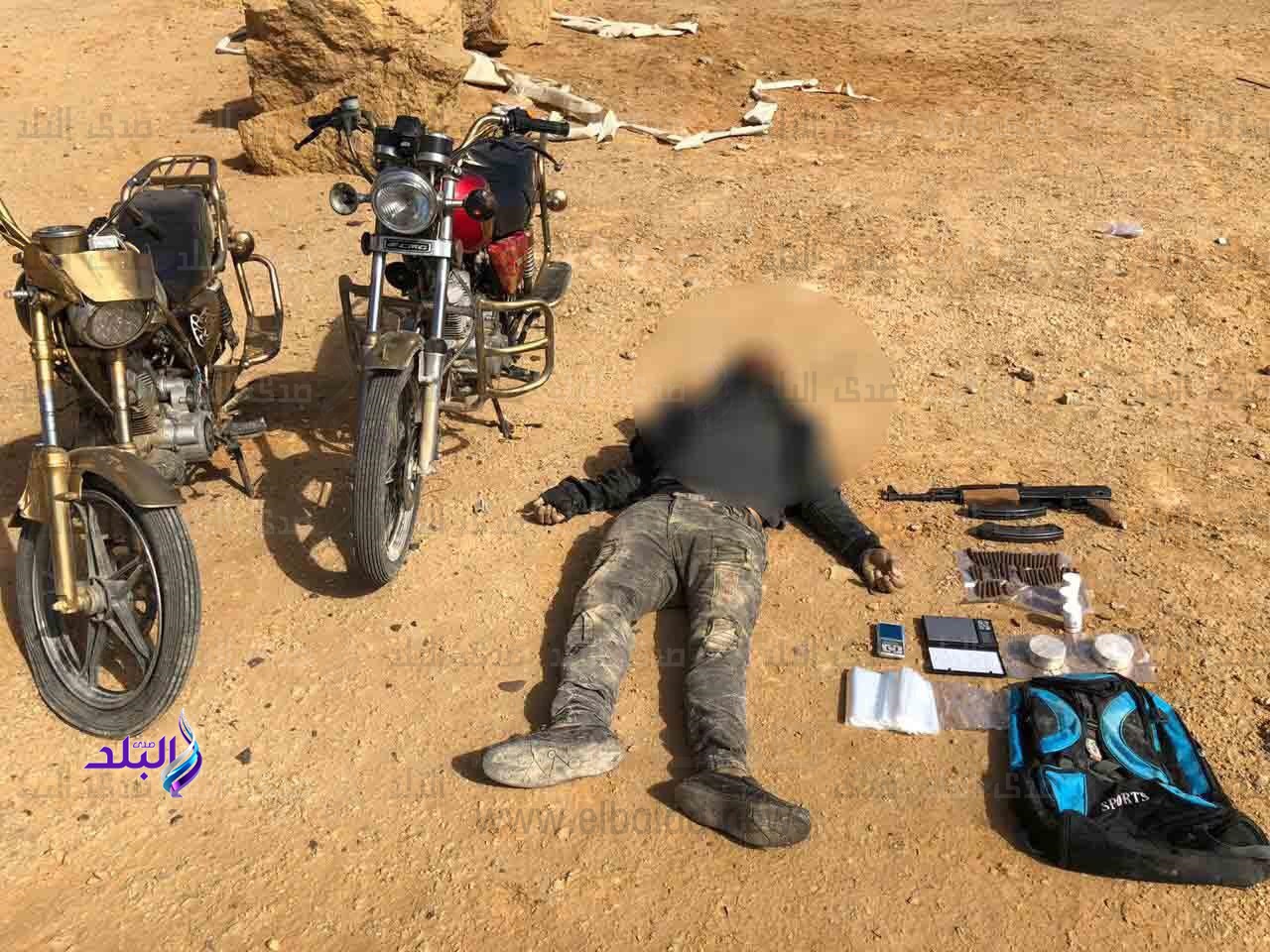 احد العناصر الإجرامية عقب مصرعه