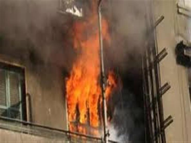 حريق فى شقة سكنية حريق فى شقة سكنية